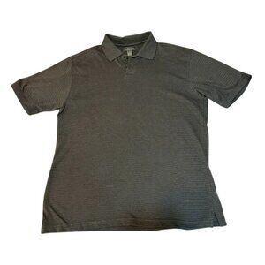 Men's Vintage Van Heusen Polo Shirt Gray Size Large Excellent